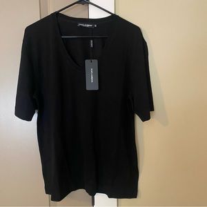 Dolce & Gabbana Black Wool Top IT 42 and IT 44